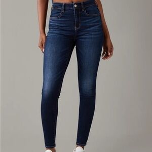American Eagle Next Level Stretch Hi Rise Jegging Dark Atlantic Women’s Size 6S
